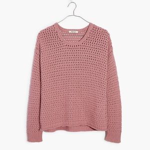 NWT Madewell Open-Stitch Austen  Pullover